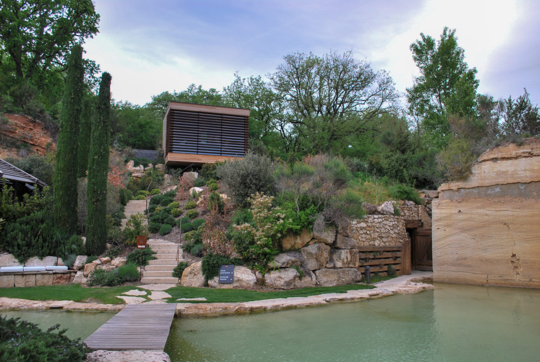 Panoramic sauna at the spa