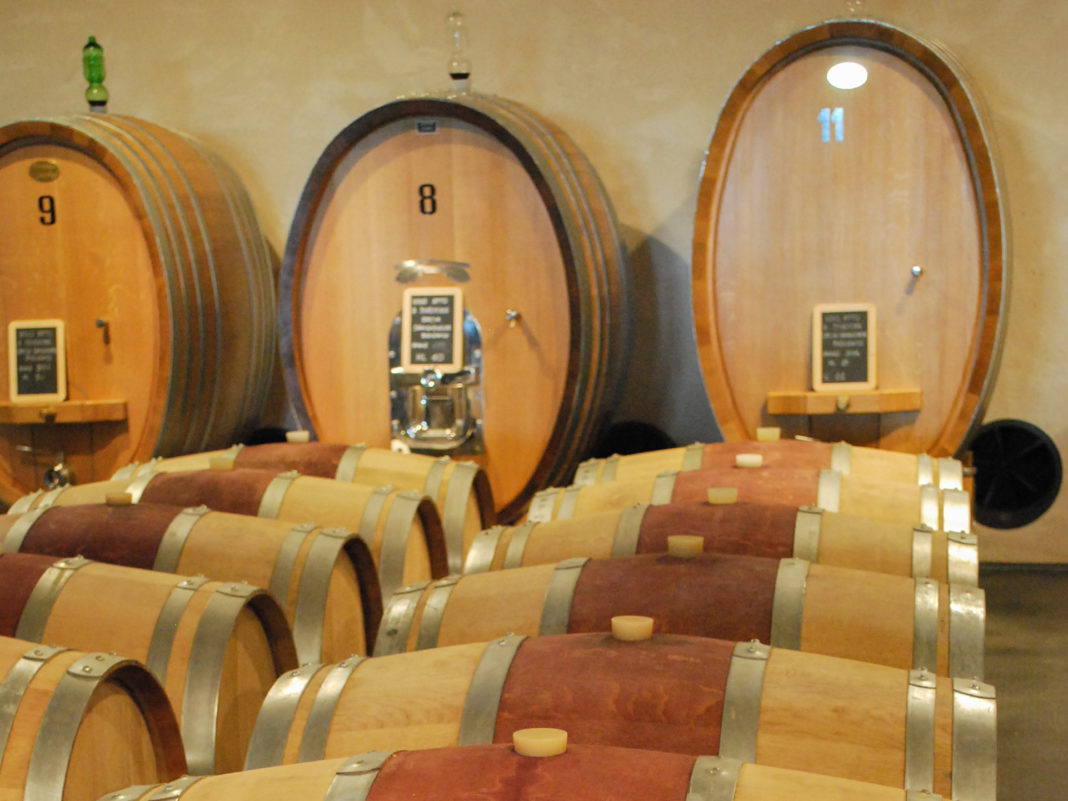 Barrels of the Adler Resort winery