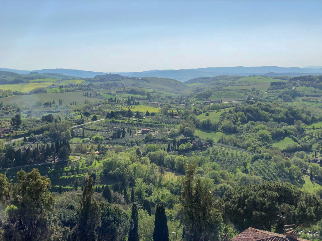 Great view into Tuscany