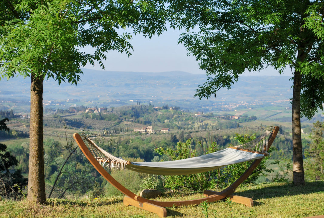 Hammock with a view at Il Paluffo