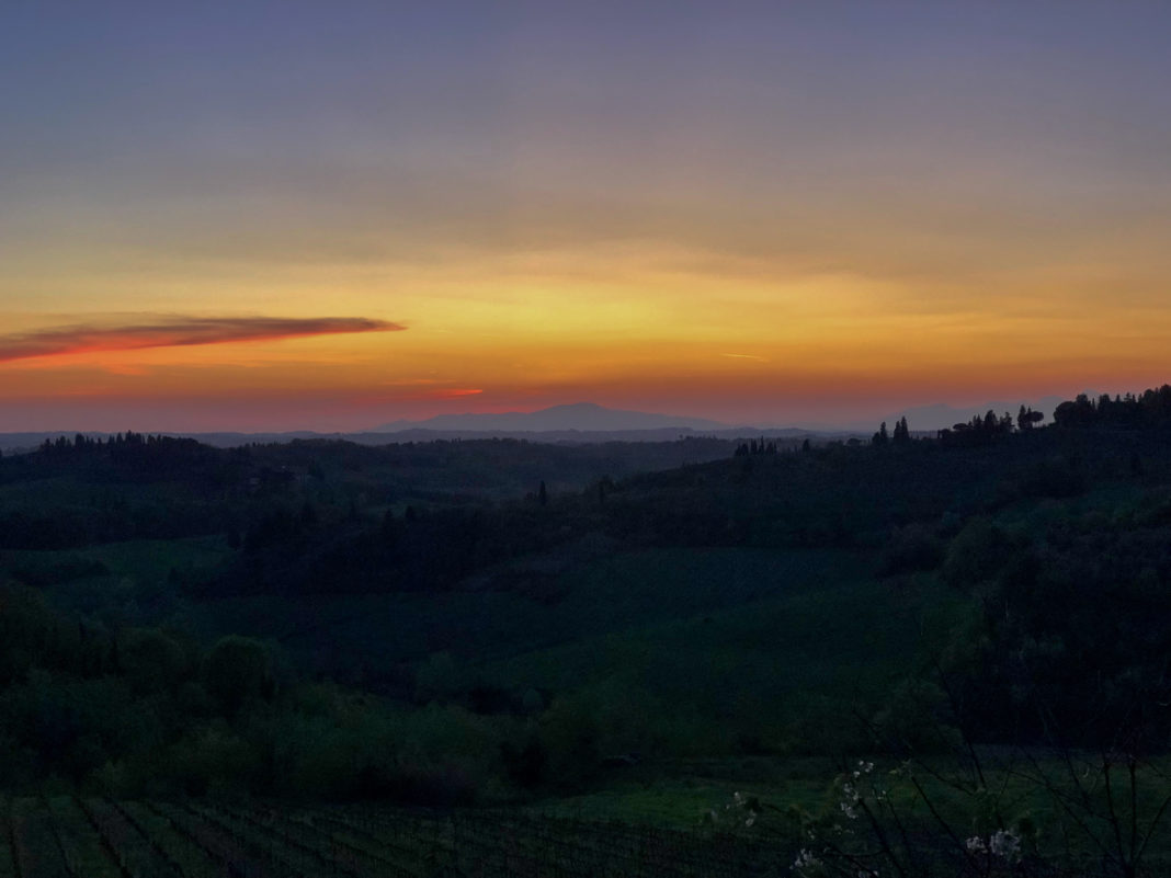 Sunset over Tuscany