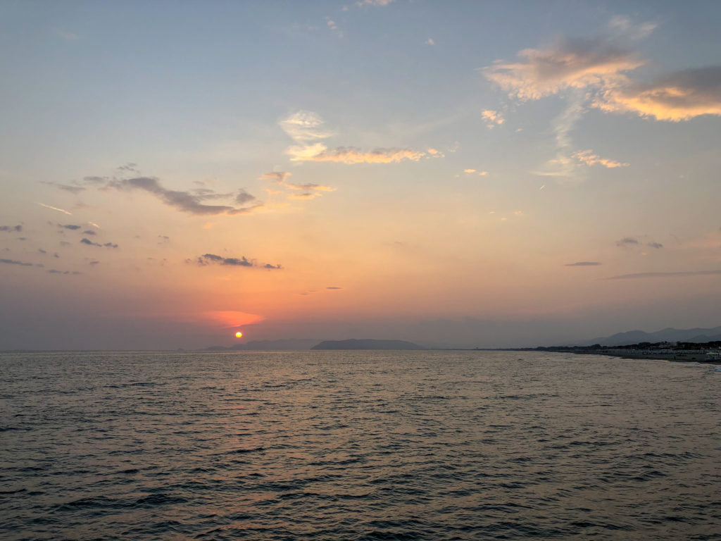 Sunset at Forte dei Marmi
