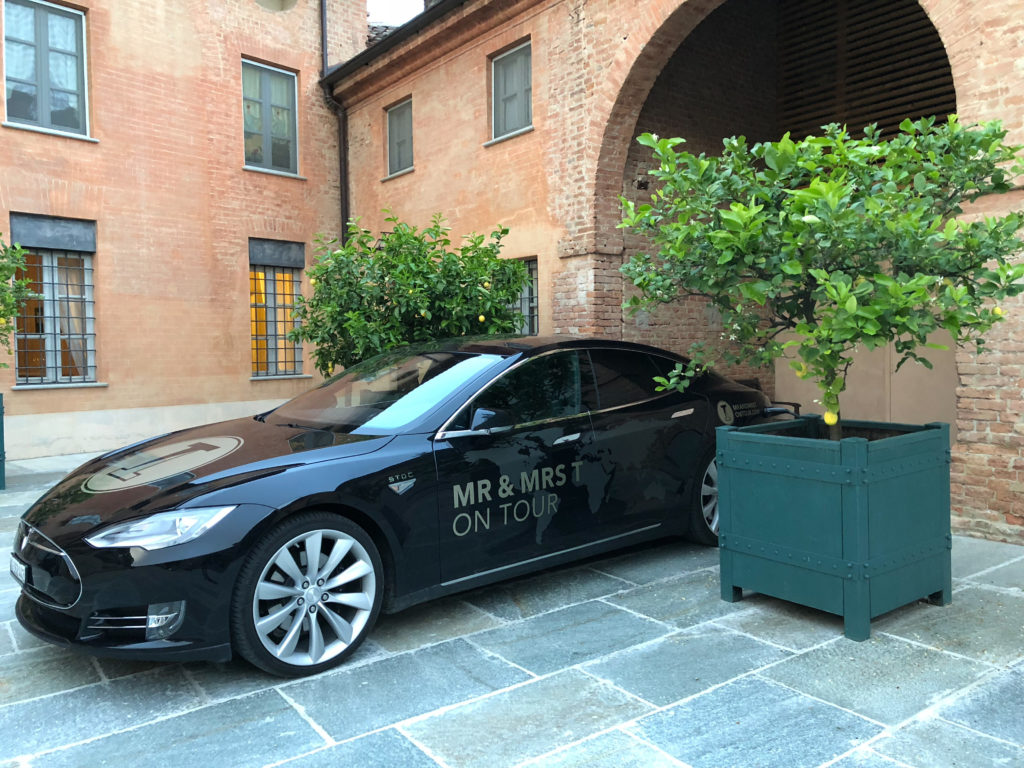 Our Model S at the Destinatin Charger