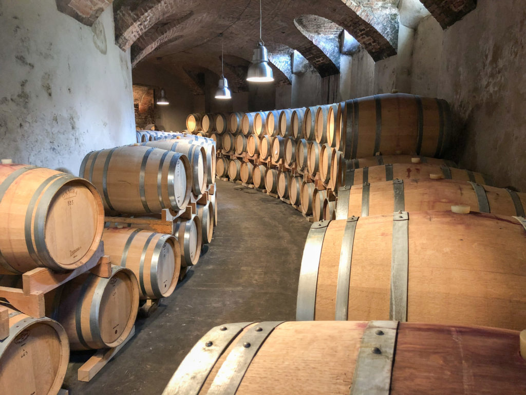Wine cellar at Marchesi Alfieri