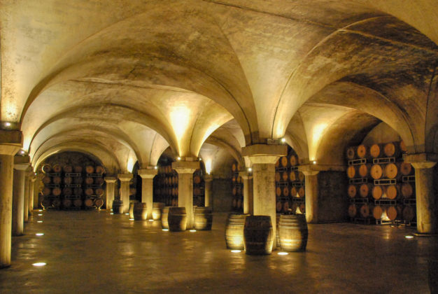 New wine-cellar at Villa Sparina Resort